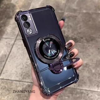 สําหรับ vivo Y19S ความงามไฟฟ้าป้องกันการตกกระแทกซิลิโคนเคสโทรศัพท์พร้อมที่วางโทรศัพท์อเนกประสงค์การออกแบบรูปตัว U ใหม่ TPU นิ่ม