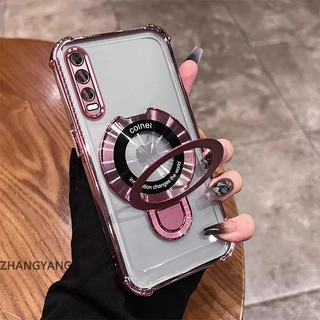 สําหรับ vivo y20 y20s y12s y20i y12a ความงามไฟฟ้า anti drop เคสโทรศัพท์ซิลิโคนพร้อมที่วางโทรศัพท์อเนกประสงค์ U-รูปออกแบบใหม่ TPU นิ่ม