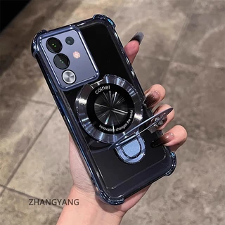 กรณีสําหรับ vivo Y29 4G ความงามไฟฟ้า anti drop เคสโทรศัพท์ซิลิโคนพร้อมผู้ถือโทรศัพท์อเนกประสงค์ U-รูปใหม่ TPU นิ่ม