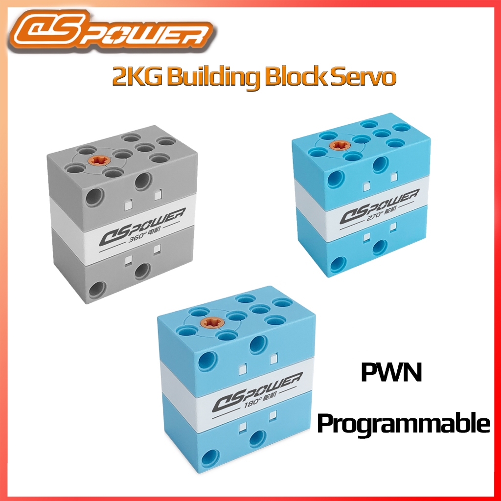 DSPOWER 2KG 180° 270° 360° พลาสติก/โลหะเกียร์ Digital Servo Building Block มอเตอร์สําหรับ LE GAO RC รถเฮลิคอปเตอร์ Fix-wing DIY หุ่นยนต์