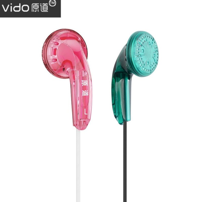 Vido เอียร์บัดปลั๊กหัวแบนหูฟังเบสไฮไฟเบสคุณภาพเสียงหูฟัง 3.5 มม.หูฟัง Type C