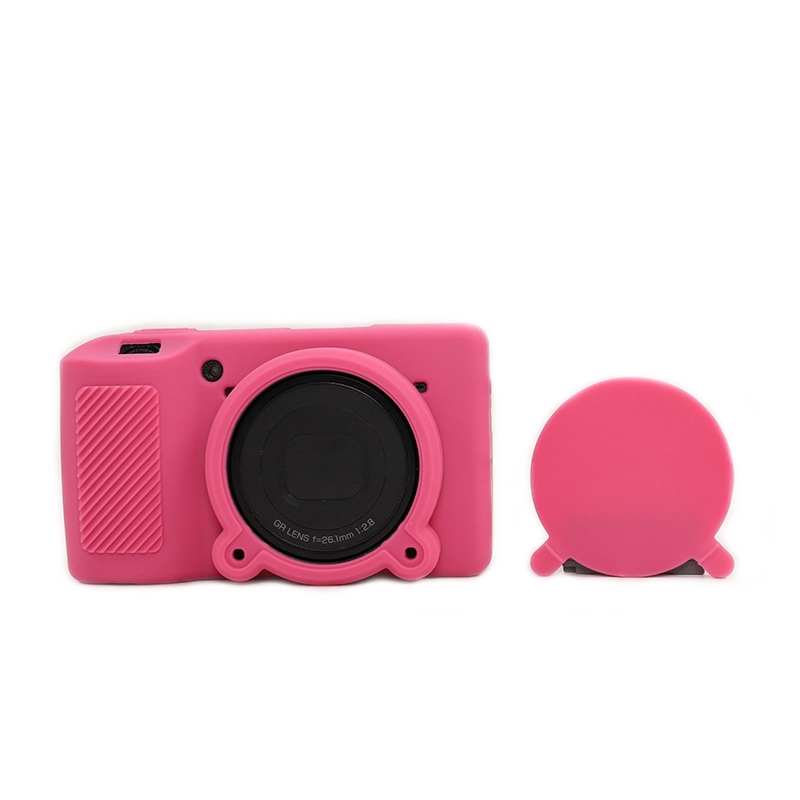 GRIII GR3X GR3 ปลอกซิลิโคนฝาครอบกล้องสําหรับ Ricoh GR3 ผิวยาง