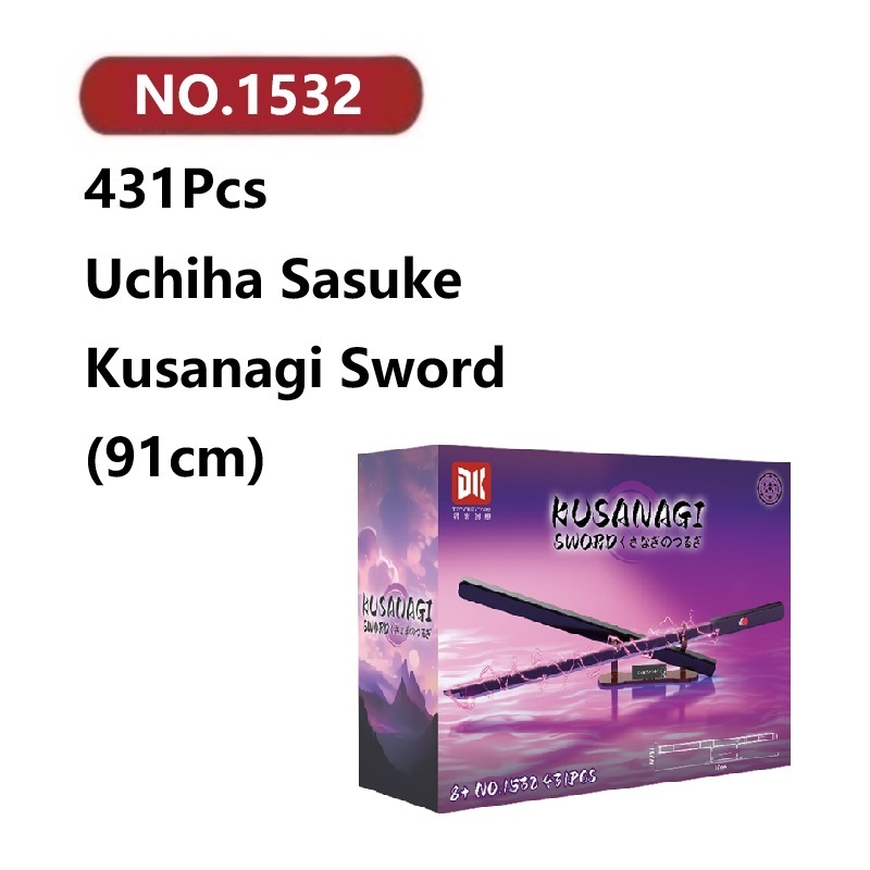 ✨Kusanagi Sasuke Katana โมเดลประกอบแล้ว 431ชิ้น TEC CREATORS ของเล่นจิ๊กซอว์