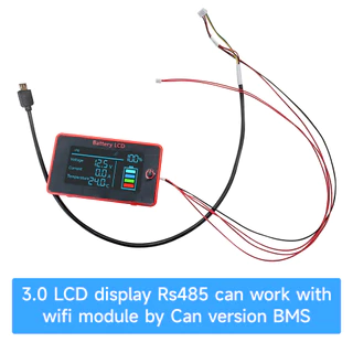 DALY BMS อุปกรณ์เสริมหน้าจอสัมผัส RS485 CAN BUS สวิทช์จอแสดงผล buzzer 4.3LCD 3LCD RJ45 สาย