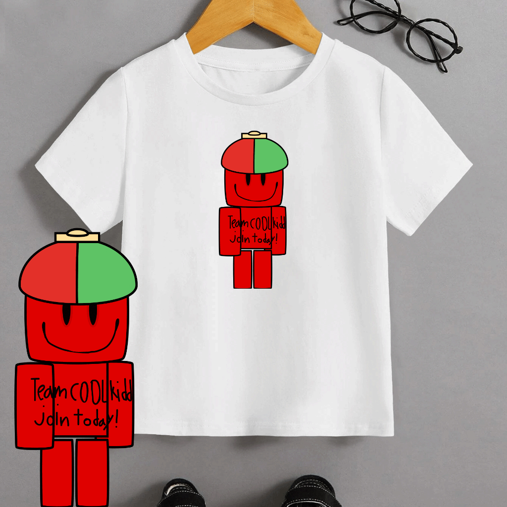 Team c00lkidd Join Today เสื้อ เสื้อยืดเด็ก Roblox 100-150#05