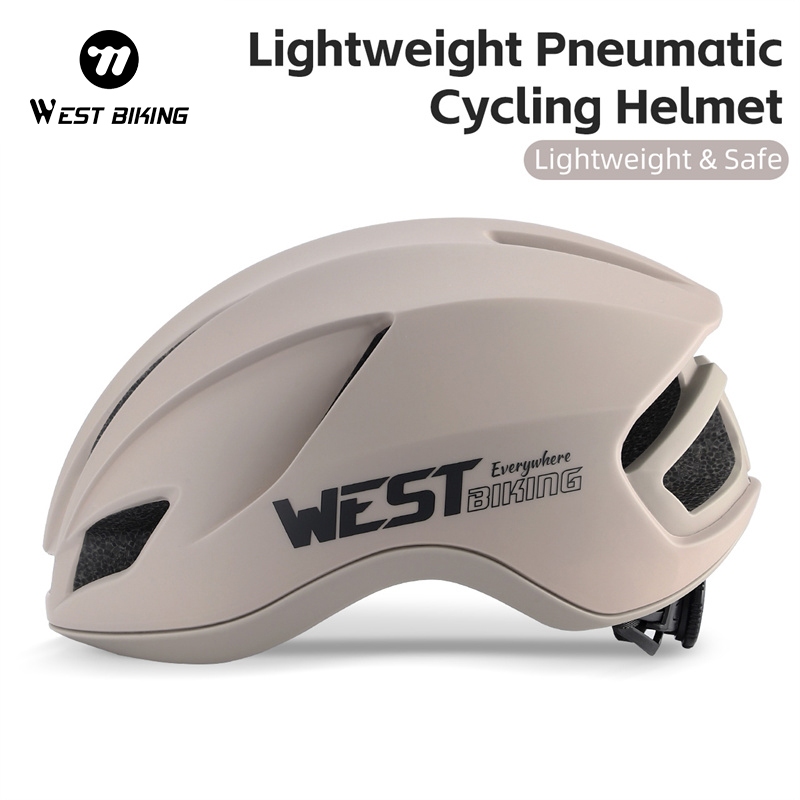 WEST BIKING ขี่จักรยานหมวกกันน็อคนิวเมติกน้ําหนักเบาจักรยานหมวกนิรภัยผู้ชายผู้หญิง Unisex เหมาะสําหรับเส้นรอบวงศีรษะ 54-61 ซม.