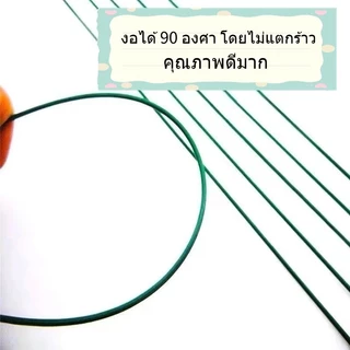 ลวดดอกไม้ 30/40cm ก้านลวดสำเร็จ ลวดทำดอกไม้ประดิษฐ์ ก้านดอกสีเขียว อุปกรณ์เสริมช่อ สำหรับงานDIYก้านไม้