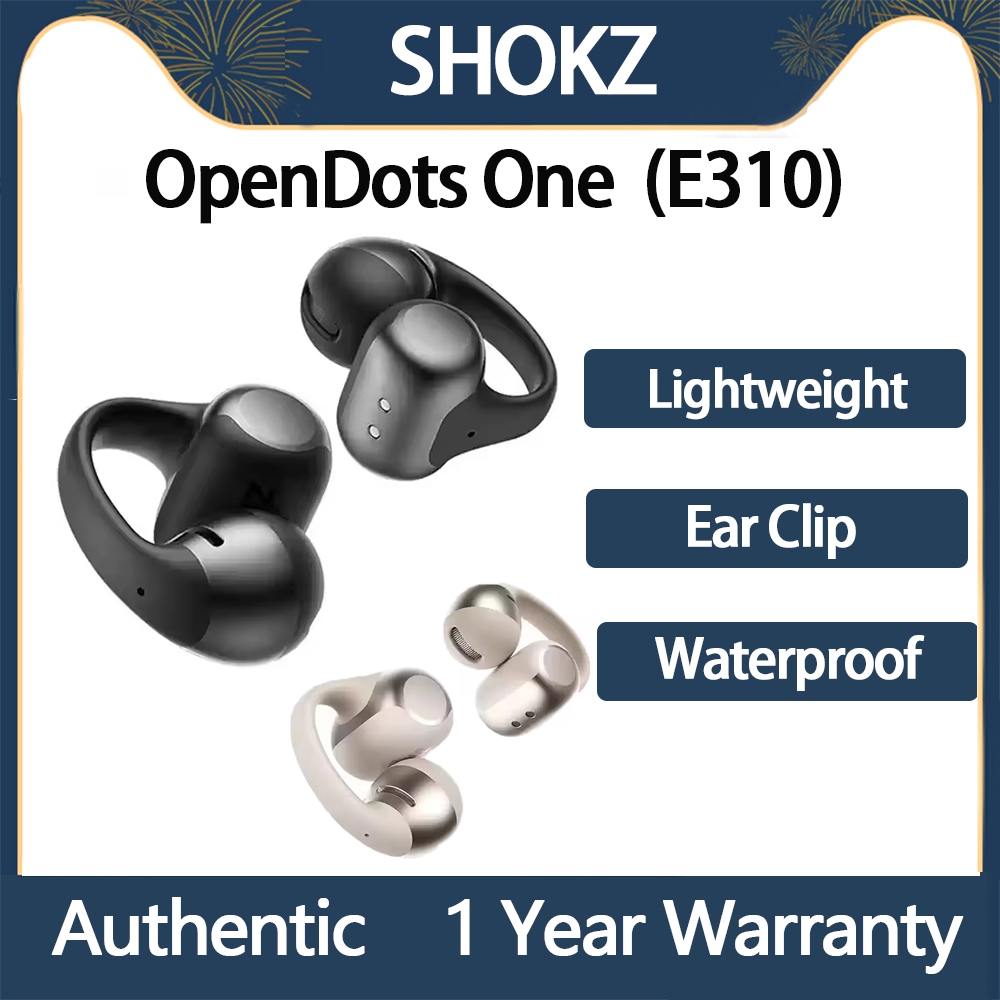 Original Shokz OpenDots ONE E310 Earclip หูฟังบลูทูธ Dolby เสียงลดเสียงรบกวนกันน้ํา Custom EQ หูฟังกีฬา