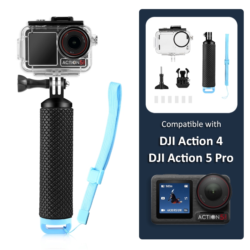 สําหรับ Dji Osmo Action 5 Pro Dive Case Dji Action 4 / 3 Waterproof Case ใต้น้ํากันน้ํา 60m กรณีดําน้ํา
