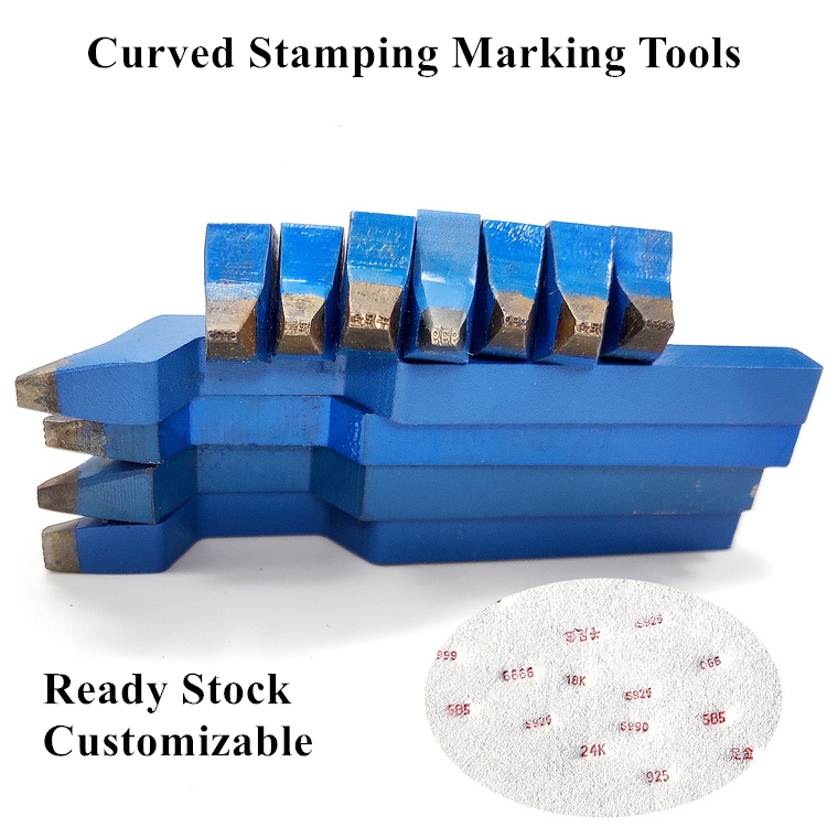 916/925/999 เครื่องหมายหมัดคอปสําหรับทองเงินกะรัตโลหะกะรัต Jewellery ปั๊มเครื่องหมายหมัดเครื่องมือ
