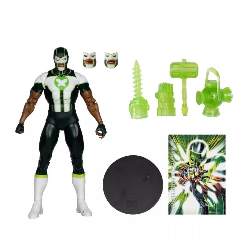 McFarlane DC Collectors Series Green Lantern Corps Member Green Lantern Simon Baz Platinum Silver La