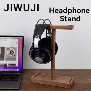 ที่วางหูฟังไม้ขาตั้งหูฟังไม้พร้อมที่เก็บโต๊ะ ออแกไนเซอร์ สํา…