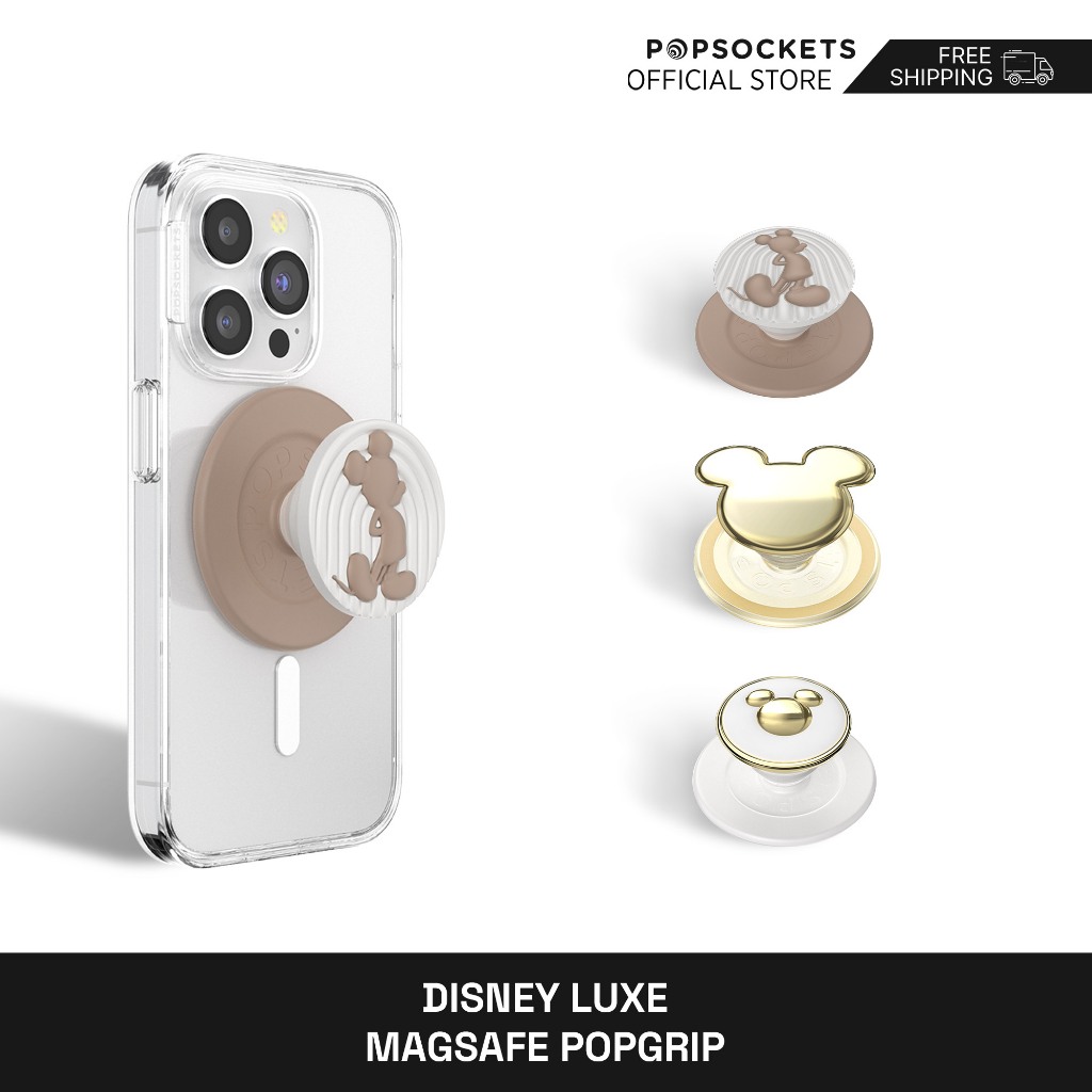 PopSockets Disney Luxe PopGrip for MagSafe | The Premium Phone Grip | Best MagSafe iPhone Holder & Similar to an iPhone Ring Holder |