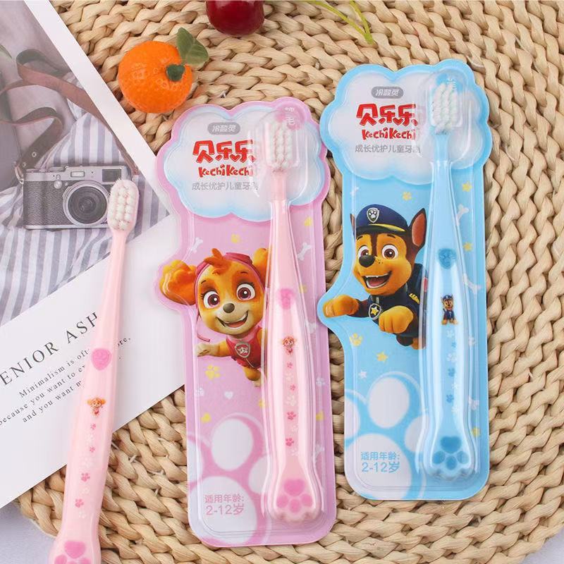 ถ้วยพลาสติกใส่แปรงสีฟันแบบพกพา ลาย Paw Patrol แปรงสีฟัน สำหรับเด็ก