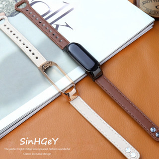 สายหนังสําหรับ Xiaomi Mi Band 10 / 9 / 8 / 7 Active Mi Band …