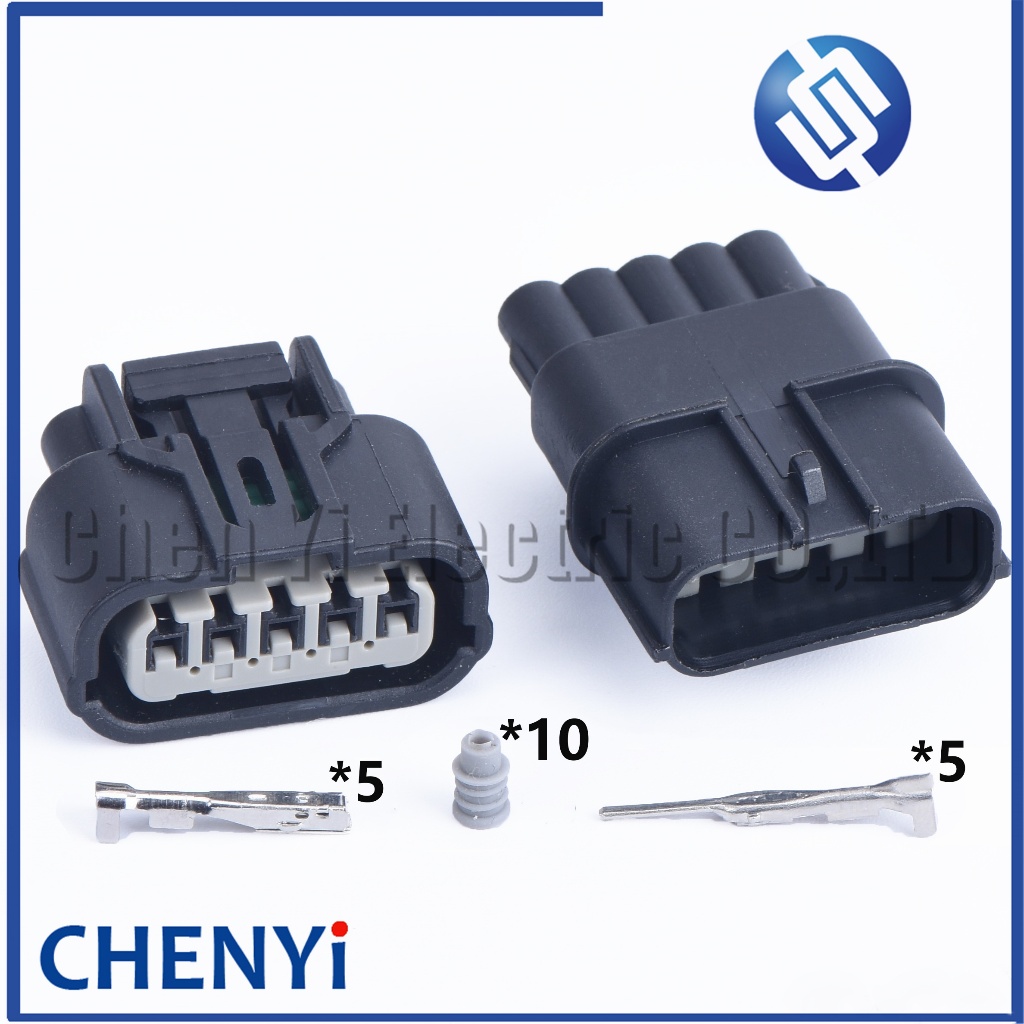 5 Pin Auto กันน้ํา Connector Mass Air flow Sensor ปลั๊ก Intake ความดันออกซิเจน Sensor ปลั๊ก 6189-108