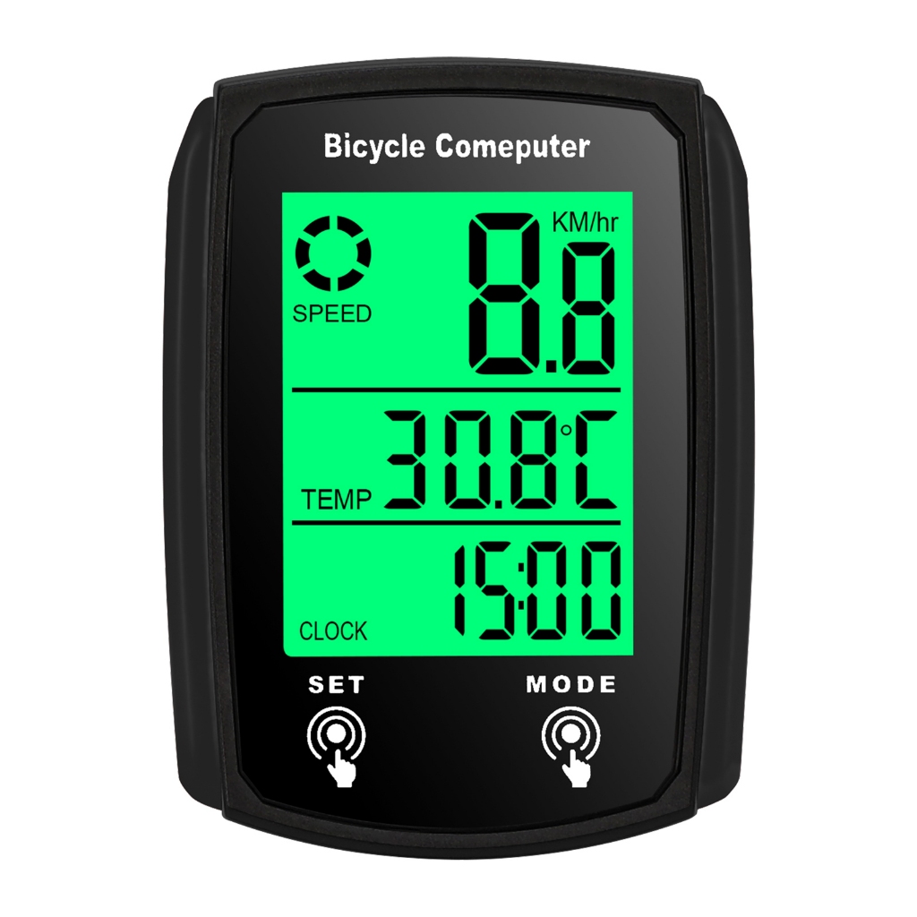 คอมพิวเตอร์จักรยานแบบมีสาย 19 ฟังก์ชั่น Touch Bike Speedometer เครื่องวัดระยะทางกันน้ําคอมพิวเตอร์จักรยานพร้อม Backlight - รูปที่ 4