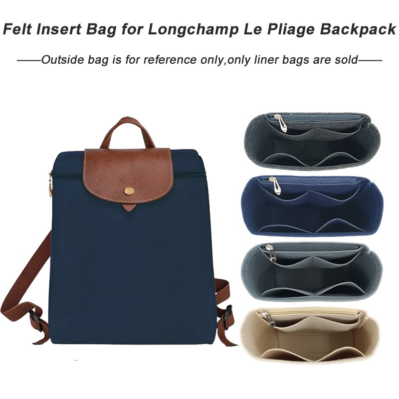 Felt Insert Organizer Bag for Longchamp Backpack Inner Bag Backpack Linner Separation and Finishing