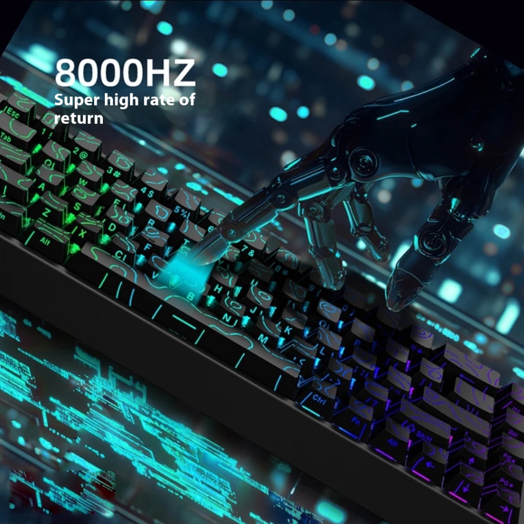 Carotmas Mercury68 Magnetic Wired Keyboard 65% Hot swappable RGB RT0.04 Custom Gaming Keyboard - รูปที่ 3