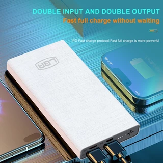 LUOBR P3-6 Power Bank 10000mAh ธนาคารพลังงาน สีดำ/สีขาว ย้ายแหล่งจ่ายไฟ ชาร์จเร็วรับประกันหนึ่งปี