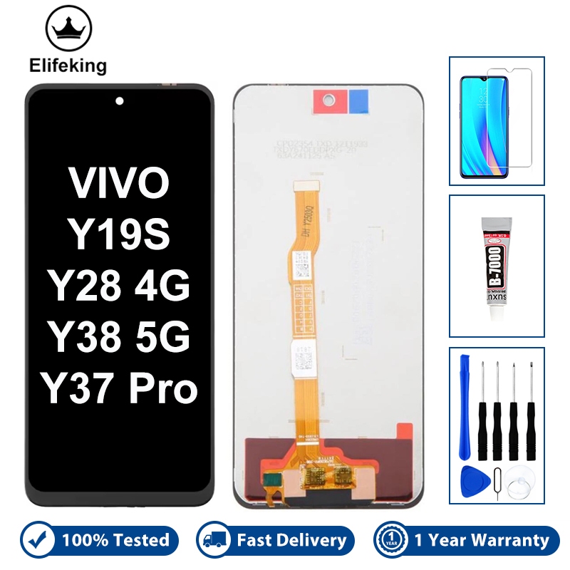 คุณภาพสูง LCD สําหรับ VIVO Y28 4G Y38 5G Y19S Y37 Pro หน้าจอสัมผัสชุดจอแสดงผล V2352 V2354A เปลี่ยน