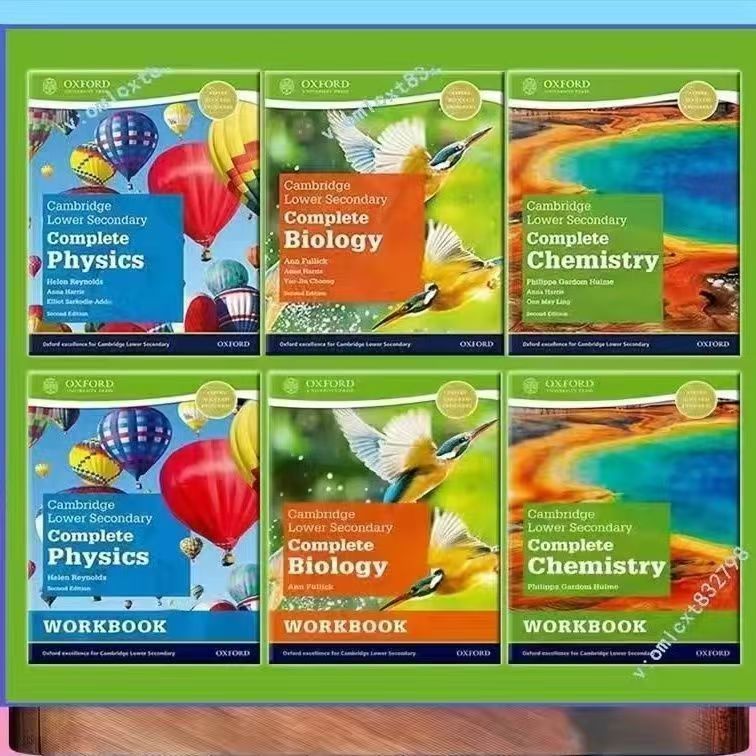 หนังสือเรียนและแบบฝึกหัดของโรงเรียนเคมบริดจ์ภาษาอังกฤษระดับมัธยมศึกษา—Cambridge English International Secondary School Student Textbooks Workbooks “Cambridge Lower Secondary Complete Biology/ Physics /Chemistry”