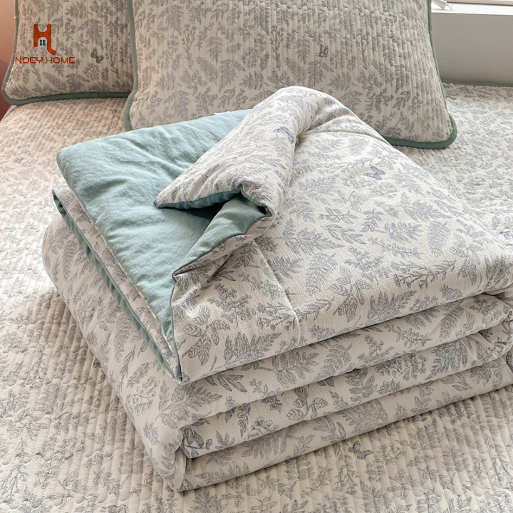 2025 ผ้านวมสไตล์ใหม่ผ้านวมผ้าฝ้ายญี่ปุ่นนุ่มผ้าห่มใยถั่วเหลือง 5 ฟุต 6.5 ฟุต