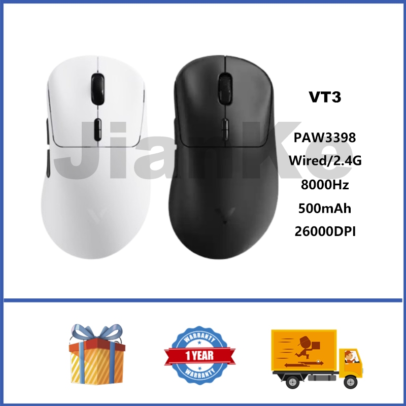 Rapoo VT3 เมาส์ไร้สาย PAW3398 เมาส์สําหรับเล่นเกมสองโหมดน้ําหนักเบา