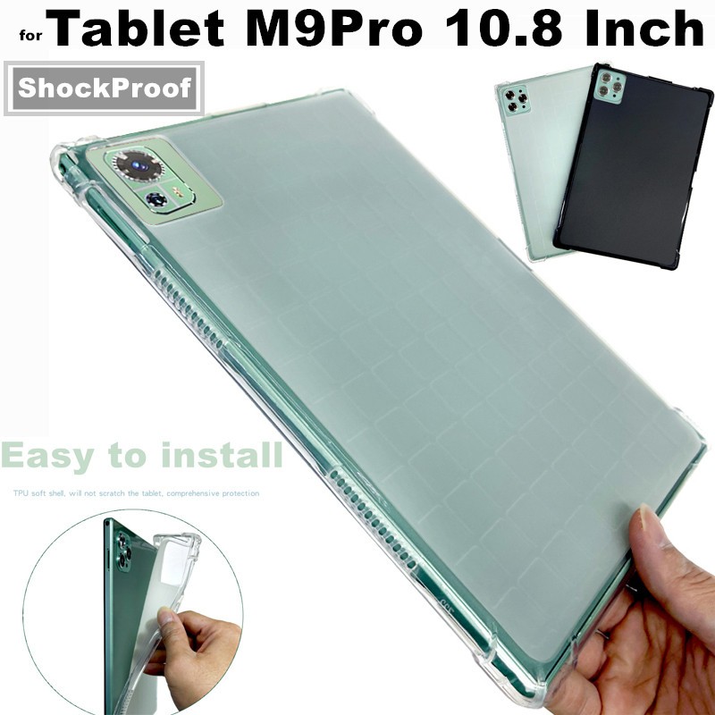 for Tablet Galaxy Tab M9pro M9 Pro 10.8 Inch Android Tablet ShockProof Case Anti-Drop Clear TPU Sili