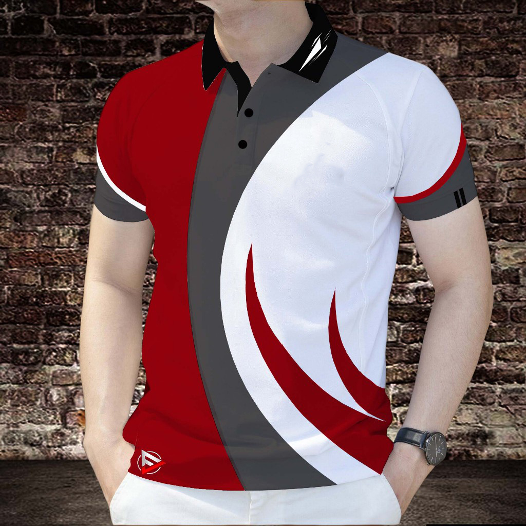 Jucidao557-เสื้อโปโลผู้ชาย เสื้อโปโลแนวนอน อ่อนเยาว์ เรียบหรู - PL192