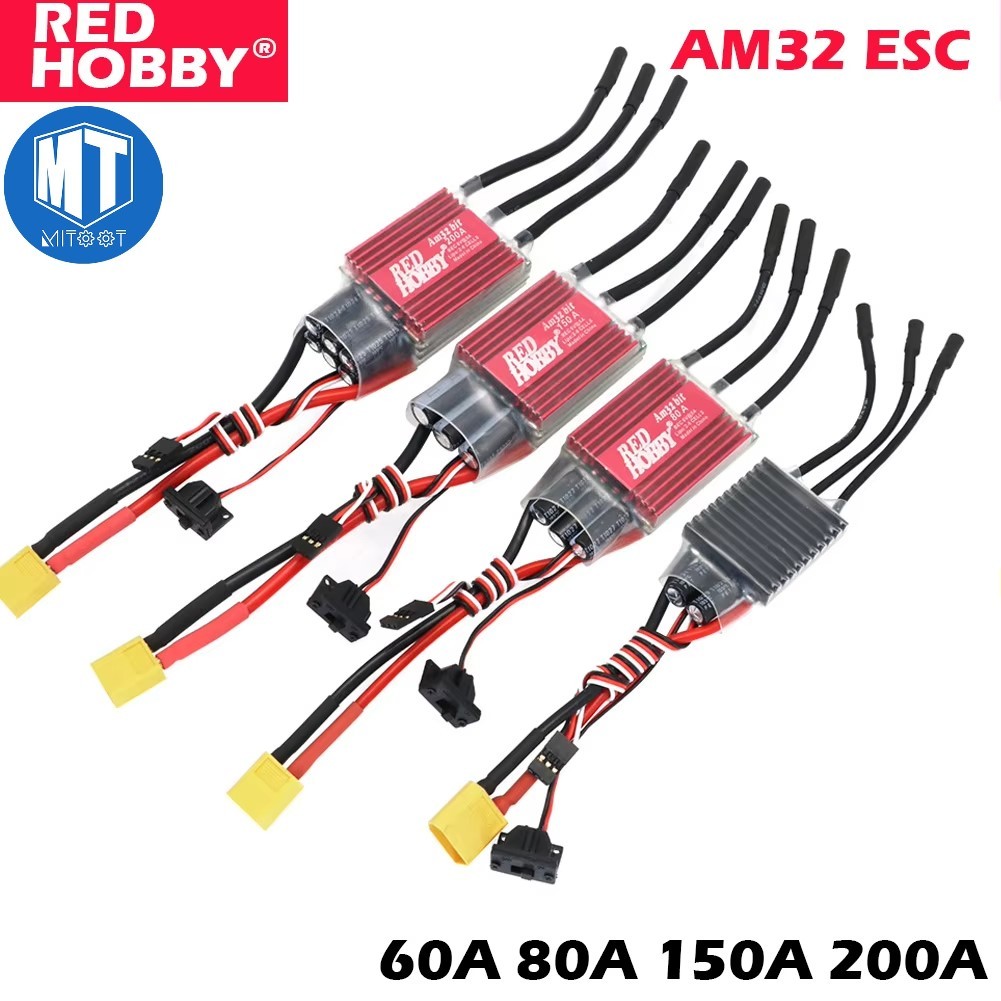 RedHobby AM32 60A 80A 160A 200A การเขียนโปรแกรม ESC แบบไม่มีแปรง 2-6S BEC 6V/2A 6V/5A สําหรับ RC Ser