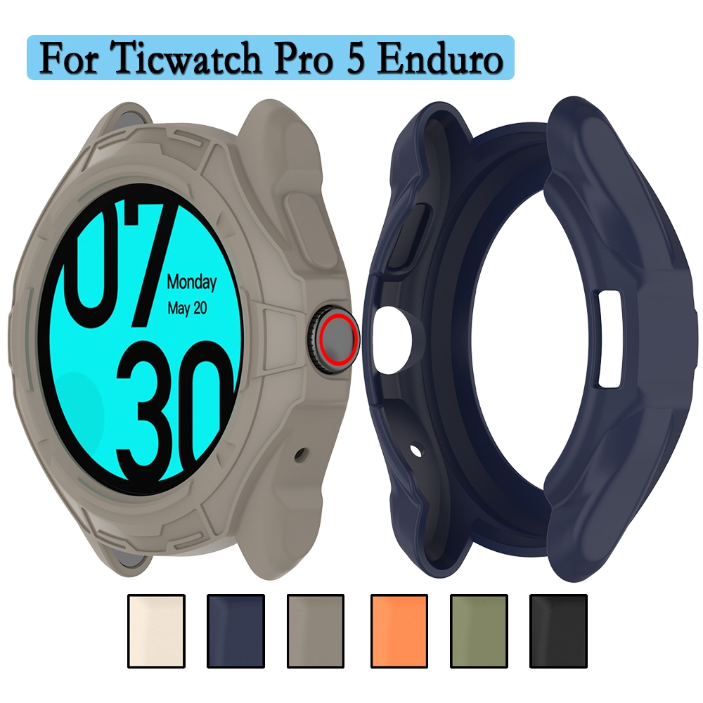 เคส TPU สําหรับ Ticwatch Pro 5 Enduro Watch Protector คุณภาพสูง TPU ทนทานนาฬิกาตกแต่งสําหรับ Ticwatc