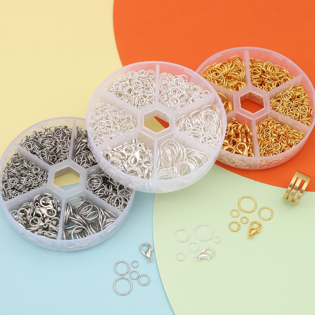 แหวนเดี่ยว+เข็มกลัด+แหวนแหวนชุดกล่องอุปกรณ์เครื่องมือแพคเกจรวมกันทําเองทําเครื่องประดับทํามือ - รูปที่ 6