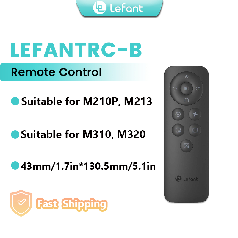 Lefant ชุดรีโมทคอนโทรลสำหรับโหมดทำความสะอาด เข้ากันได้กับหุ่นยนต์ดูดฝุ่นรุ่น M210, M210P, M310, M320