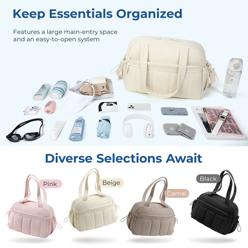 BAGSMART กระเป๋า ความจุขนาดใหญ่ กระเป๋าฟิตเนส แบบแยกแห้ง และเปียก Travel Duffel Bag Gym Bag