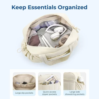 BAGSMART กระเป๋า ความจุขนาดใหญ่ กระเป๋าฟิตเนส แบบแยกแห้ง และเปียก Travel Duffel Bag Gym Bag