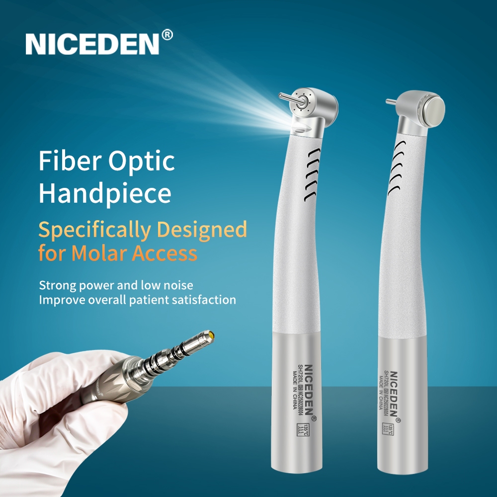 Niceden Dental Air Turbine Handpiece หัวมาตรฐานความเร็วสูงสแตนเลส K-Type Quick Coupler
