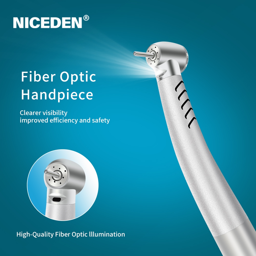 NICEDEN K-Type ทันตกรรม Led ไฟเบอร์ออปติก Turbine Handpiece Quick Coupler 6 หลุม Fit สําหรับทันตแพทย์วัสดุเครื่องมือ