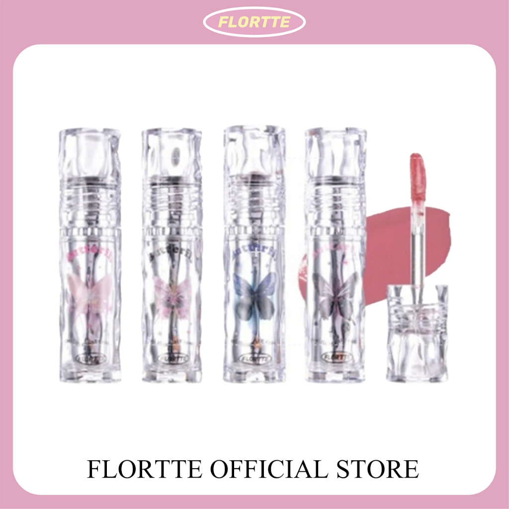 FLORTTE Official Butterfly Hello Beauty Lip Lacquer