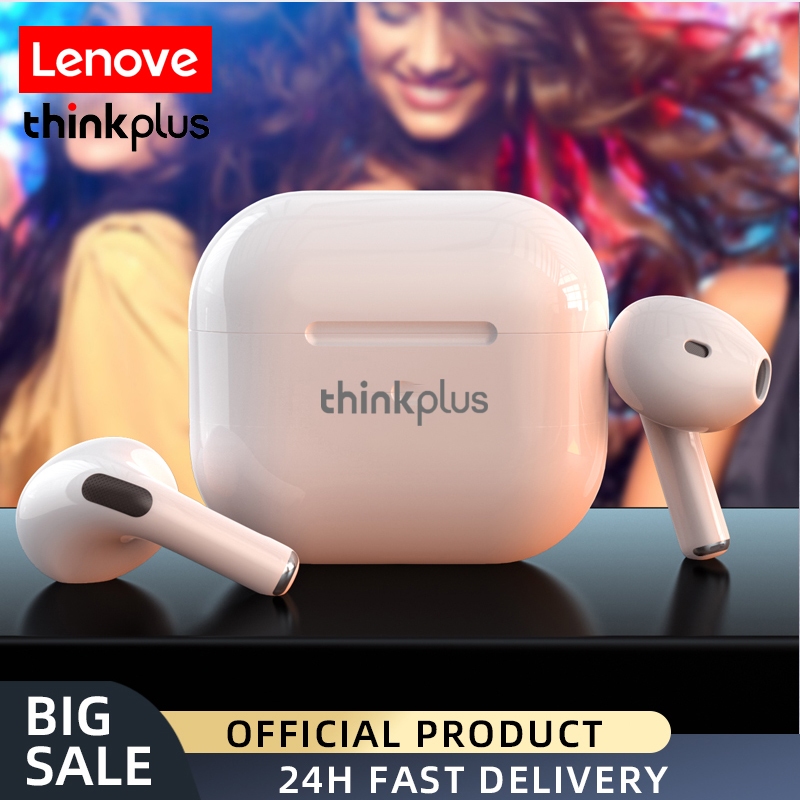 Lenove Thinkplus หูฟังบลูทูธหูฟังไร้สายชุดหูฟังควบคุมแบบสัมผัสกันน้ํากีฬาหูฟังชนิดใส่ในหูพร้อมไมโครโฟน