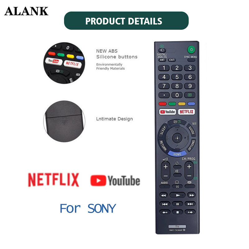 ALANK Remote รีโมททีวี (โซนี่) SONY LCD Smart TV รุ่น RMT-TX300P MR-L1370 RMT-100B RMT-100E