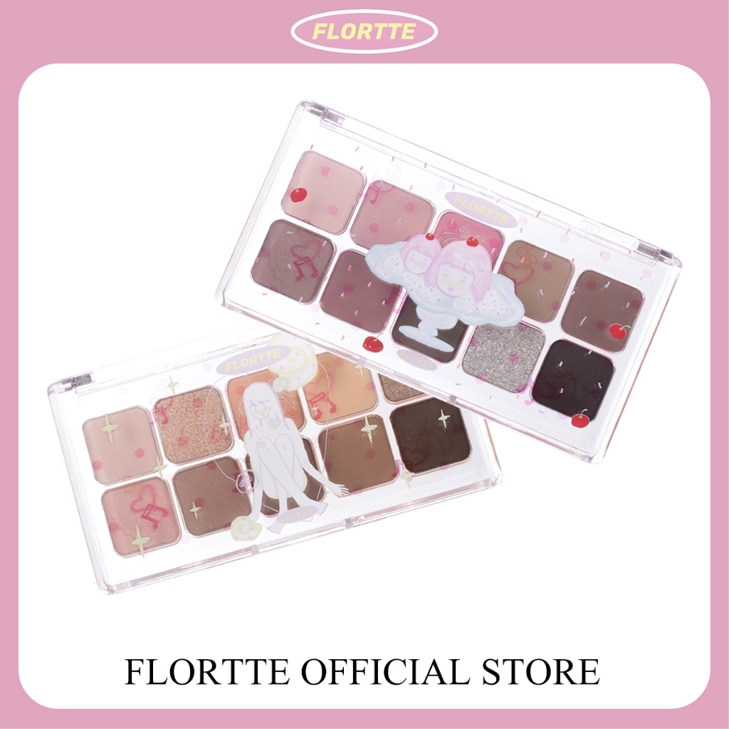Flortte Wackky Series อายแชโดว ์ 10 สี