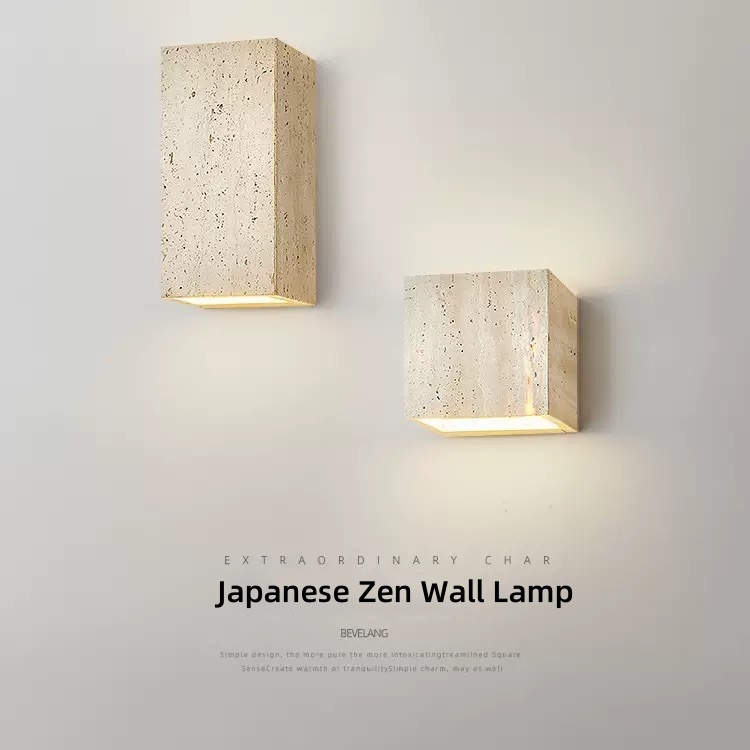 โคมไฟติดผนังสไตล์เซน Vintage Up/Down Dual Lighting สําหรับห้องนอนและห้องโถง, Minimalist Boho Home Decor