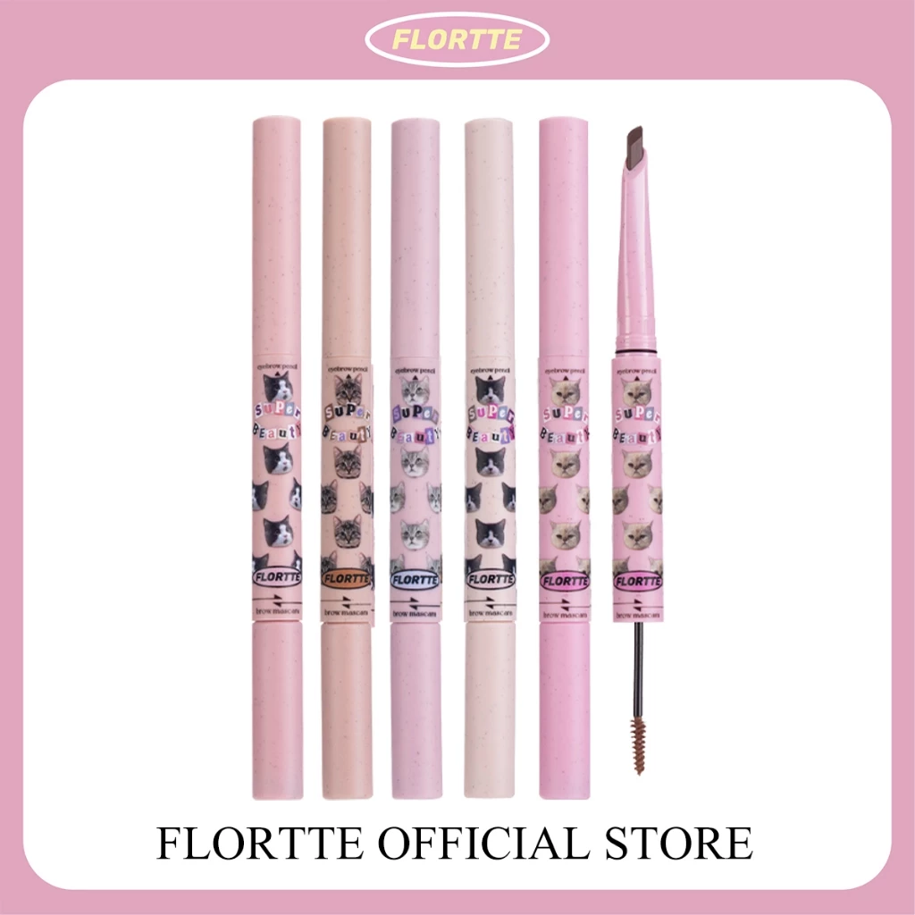 Flortte ดินสอเขียนคิ้ว มาสคาร่าคิ้ว