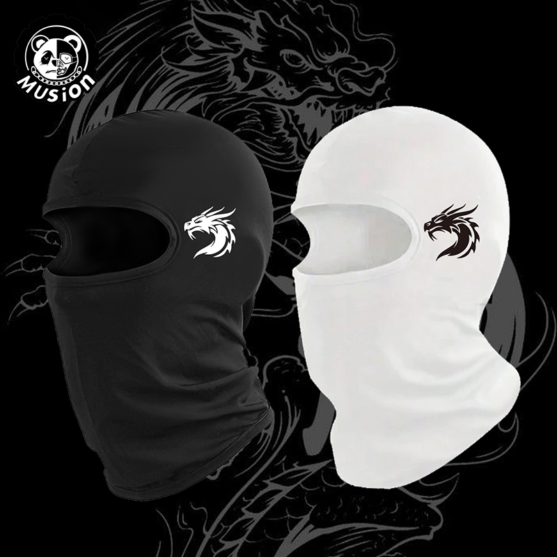 Musion Balaclava แฟชั่นพิมพ์ Face Mask Bandana ผ้าพันคอมอเตอร์กีฬากลางแจ้ง