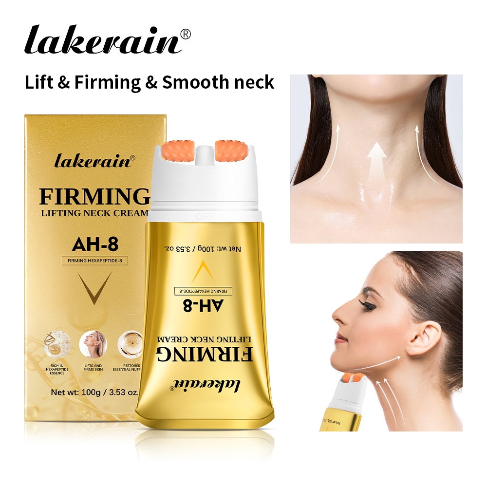 Lakerain AH-8 ครีมคอกระชับสําหรับยกเจือจางเส้นคอ,Crepey Skin Body Care Comfort กระชับรูปร่างความงาม 