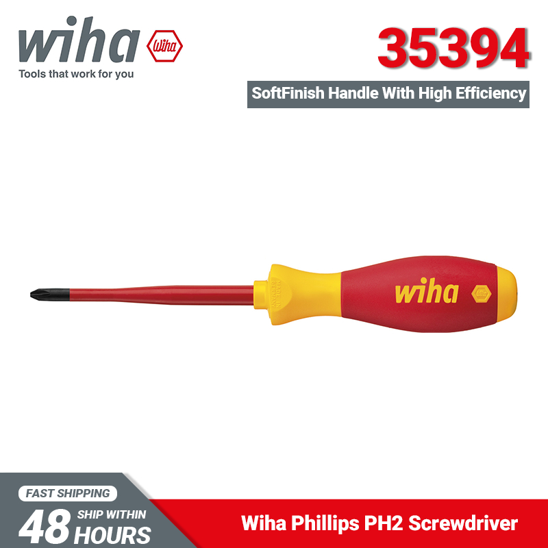 Wiha Vde ไขควง 35394 PH2 ไขควง 218 มม. ผลิตในเยอรมัน ไขควงกันไฟ 95g