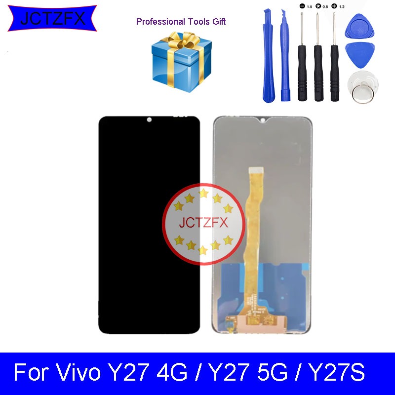 หน้าจอสัมผัส LCD สําหรับ Vivo Y27 4G /Y27 5G / Y27S ชิ้นส่วนทดแทน LCD ด้านหน้า