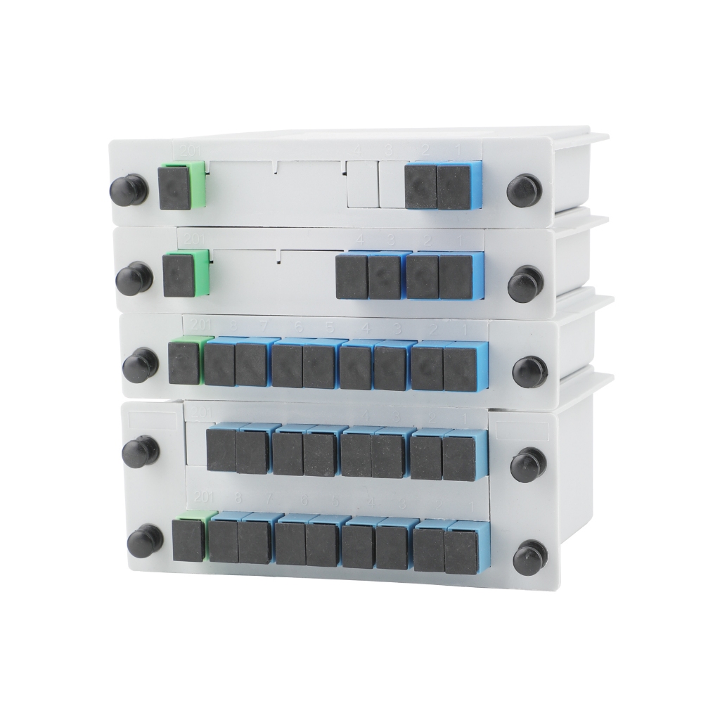 APC/SC to UPC/SC 1 ถึง 2/4/8/16/32/64 กล่องแยกไฟเบอร์ Plug-in สําหรับการสื่อสารไฟเบอร์ออปติก - รูปที่ 2