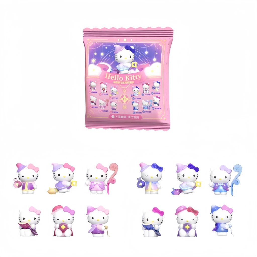 SANRIO ตัวละครซานริโอ Hello Kitty Astrology Study Series Collection Blind Bag ตุ๊กตาของเล่นของขวัญวันเกิด